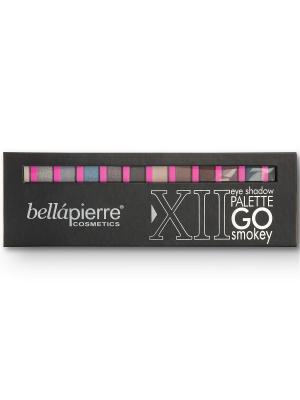 Bellapierre cosmetics TEP001 Go Smokey Палитра из 12 компактных пигментов. Цвет: бежевый