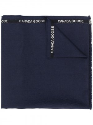 Шарф с логотипом Canada Goose. Цвет: синий