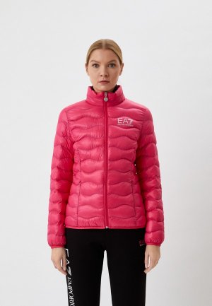 Куртка утепленная EA7 CORE LADY. Цвет: розовый