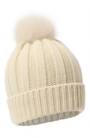 Шерстяная шапка Woolrich. Цвет: белый