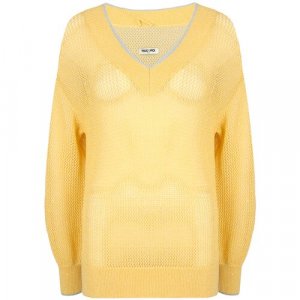 Пуловер , размер S, желтый Max & Moi. Цвет: желтый/желтый