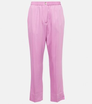 Укороченные прямые брюки тоттенхэм, розовый Joseph