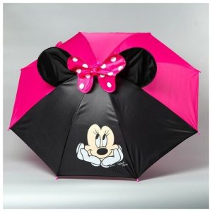 Зонт черный Disney. Цвет: черный