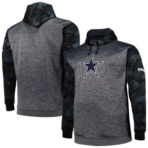 Мужской пуловер с капюшоном и камуфляжным принтом Heather Charcoal Dallas Cowboys Fanatics