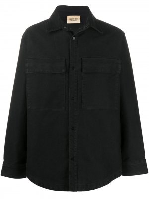 Джинсовая куртка-рубашка Fear Of God. Цвет: черный