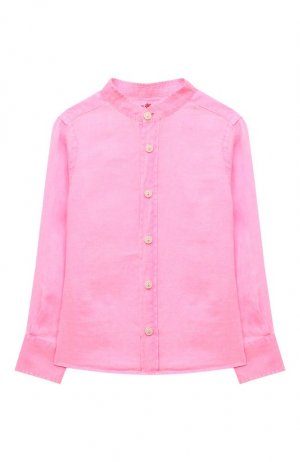 Льняная рубашка MC2 Saint Barth. Цвет: розовый