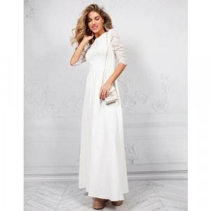 Платье, размер 48, белый Lussotico. Цвет: белый