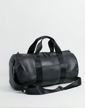 Спортивная сумка из искусственной кожи -Черный цвет Fenton