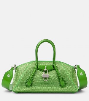 Миниатюрная сумка через плечо antigona с декором , зеленый Givenchy