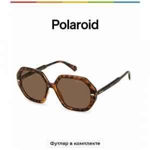 Солнцезащитные очки  PLD 4124/S 086 SP SP, коричневый, мультиколор Polaroid. Цвет: коричневый