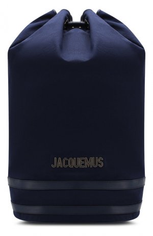 Хлопковый рюкзак Jacquemus. Цвет: темно-синий