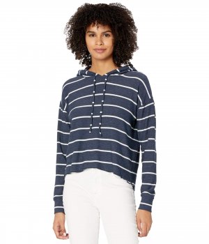 Худи , \Beach Stripes\ Cozy Knit High-Low Cropped Hoodie Chaser