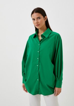 Рубашка Moona Store. Цвет: зеленый