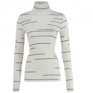 Шерстяной свитер 1101021 белый+черный 44 Nude. Цвет: черный