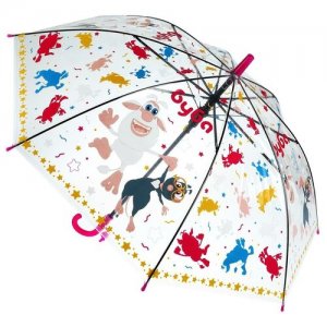 Зонт детский Буба R-50 см. прозрачный, полуавтомат Играем Вместе UM50T-BUBA