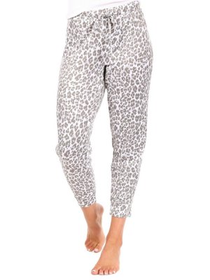 Пижамные брюки с леопардовым принтом , цвет Grey Leopard Tahari