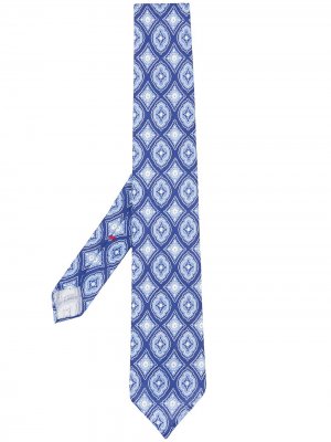 Delloglio галстук с геометричным принтом Dell'oglio. Цвет: синий