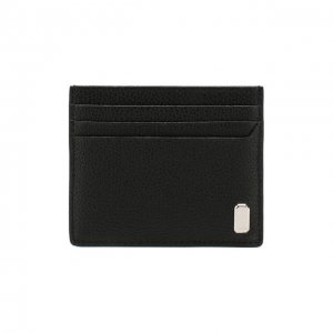 Кожаный футляр для кредитных карт Dunhill. Цвет: чёрный