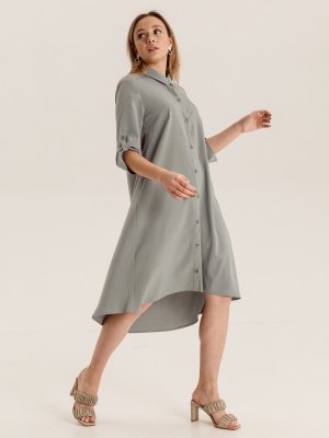 Платье MARI-LINE. Цвет: серый