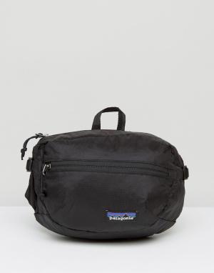 Черная сумка-кошелек на пояс Patagonia. Цвет: черный