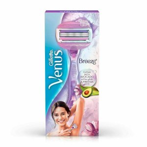 Бритва для удаления волос Venus Breeze женщин с маслом авокадо Gillette