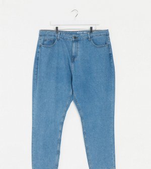 Синие джинсы в винтажном стиле -Голубой Noisy May Curve