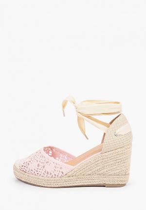 Эспадрильи Ideal Shoes. Цвет: розовый