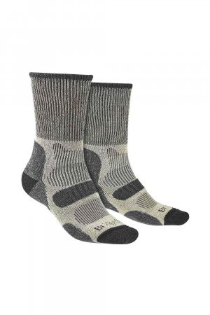 Легкие хлопковые прохладные носки с мягкой подкладкой для походов , серый Bridgedale
