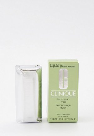 Мыло для лица Clinique мягкое Facial Soap Mild, 100 г. Цвет: прозрачный