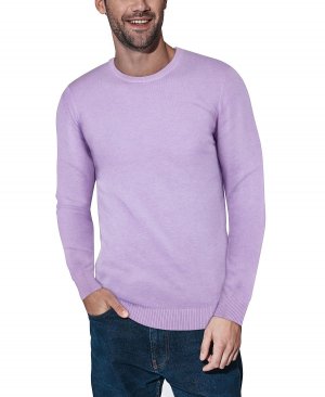 Мужской базовый пуловер с круглым вырезом, свитер средней плотности X-Ray, сиреневый X Ray
