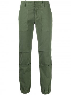 Укороченные брюки карго Nili Lotan. Цвет: зеленый