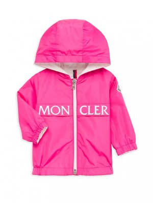 Куртка Erdvile на молнии с логотипом для маленьких девочек и , розовый Moncler