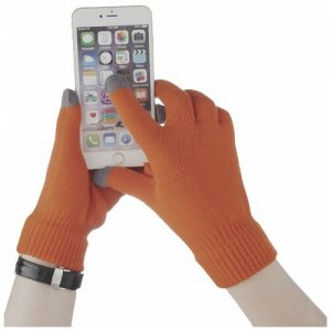 Перчатки для сенсорных экранов Scroll оранжевого цвета Подарки. Цвет: оранжевый