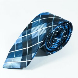 Thierry галстук синий в полоску NT13 Mr. MORGAN