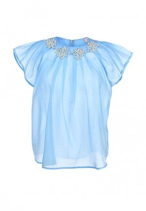 Блуза LAMANIA. Цвет: голубой