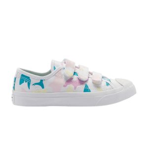Jack Purcell Low Easy-On PS Shark Bite - Детские кроссовки белые Cherry-Blossom 368145C Converse