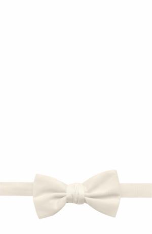 Шелковый галстук-бабочка Alexander McQueen. Цвет: белый