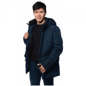 Зимняя куртка мужская CLASNA 043С размер 54, синий. Цвет: синий