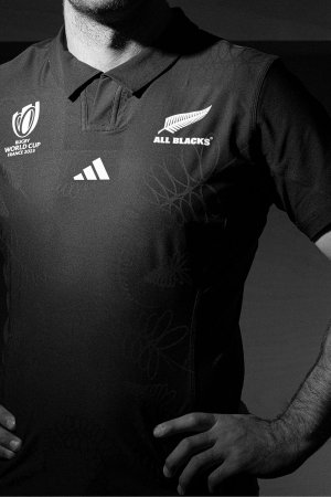 Черная домашняя майка Чемпионата мира по регби черного цвета adidas, черный Adidas. Цвет: черный