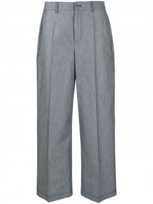 Укороченные брюки с завышенной талией Agnona. Цвет: синий