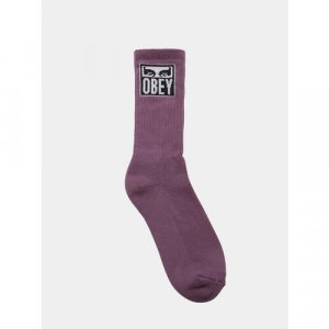 Носки , размер OneSize, фиолетовый OBEY. Цвет: фиолетовый