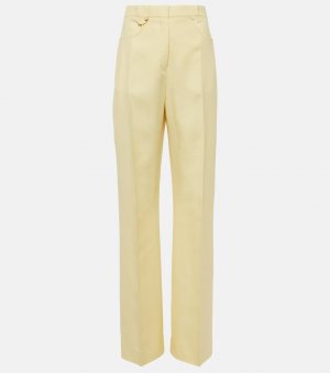 Прямые брюки le pantalon sauge, желтый Jacquemus