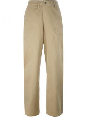 Широкие брюки E. Tautz. Цвет: бежевый
