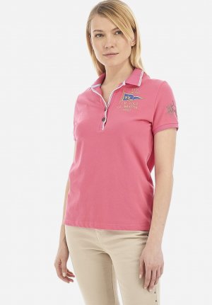 Поло Short-Sleeved Polo Shirt , цвет fandango pink La Martina