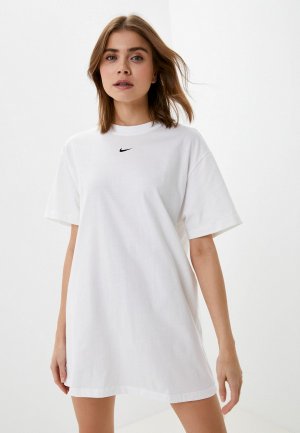 Платье Nike W NSW ESSNTL SS DRSS. Цвет: белый