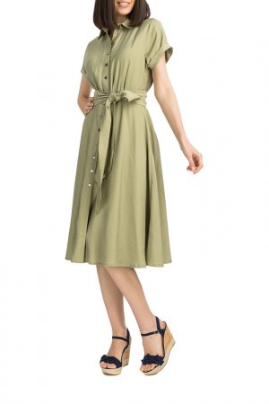 Платье Gloss. Цвет: зеленый