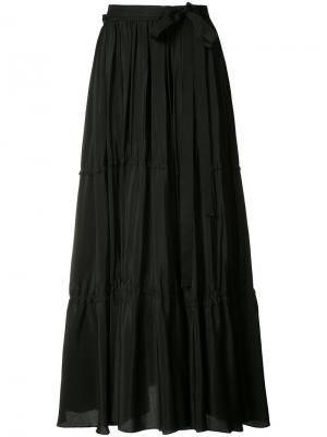 Плиссированная юбка Tome. Цвет: черный
