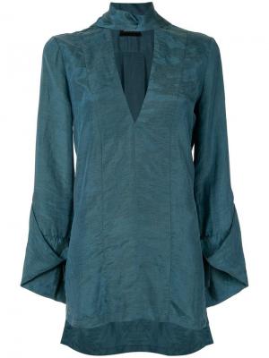 Рубашка Fleeting с декоративным элементом Kitx. Цвет: синий