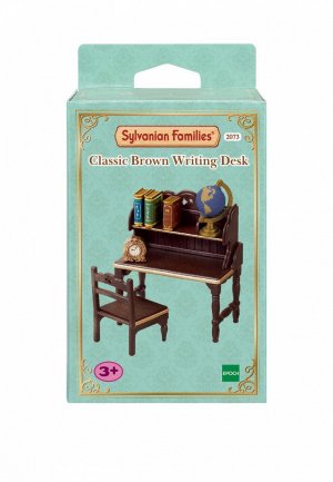 Набор игровой Sylvanian Families Классический коричневый письменный стол. Цвет: коричневый