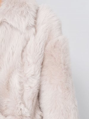 Пальто в стиле оверсайз Blancha. Цвет: розовый